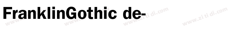 FranklinGothic de字体转换